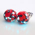 Feu et glace | Argent sterling 925 | Clous d'oreilles en verre Firefly